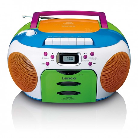 Radio portable avec CD et cassette Kids Multi Colour - 1