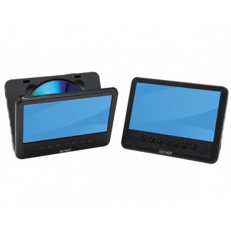 Lecteur DVD portable avec 2 écrans LCD 7" - 1