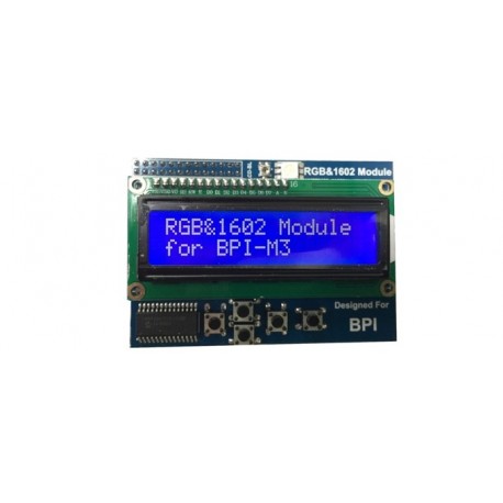 Afficheur LCD alphanumérique "BPI LCD1602" 2 x 16 car pour Raspberry 3