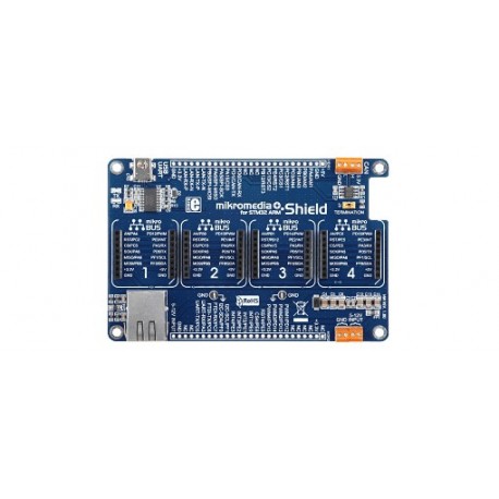 MIKROE-1417 Platine "Shield pour mikromedia Plus" Mikroelektronika