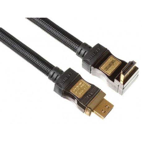 Cordon HDMI Pro droit - coudé (1,5 m)