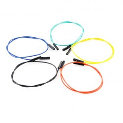 Jeu de 10 straps flexibles F-F (30 cm) - 1