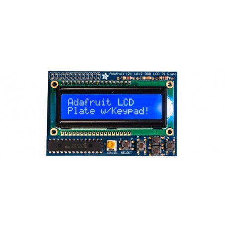 Shield afficheur LCD alphanumérique 2 x 16 caractères pour Raspberry 3