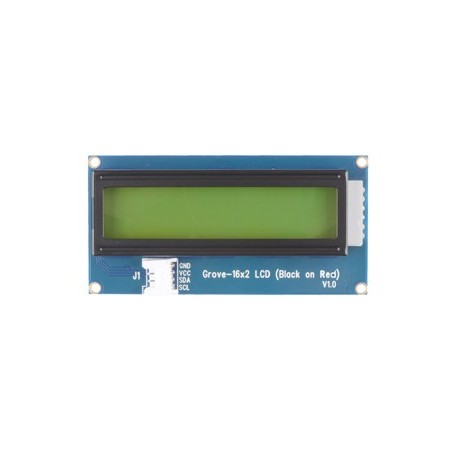Module Grove Afficheur LCD 2x16 (noir sur rouge) 104020112 pour Arduino