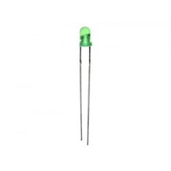 Led verte diffusante 3mm - 1