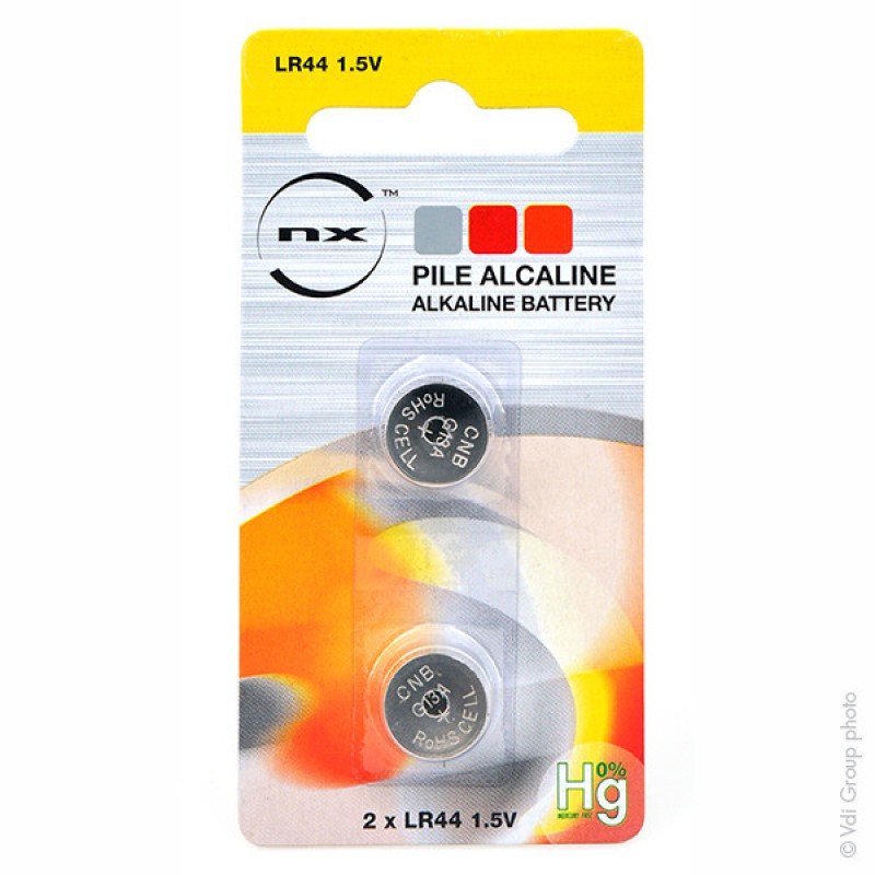 Pile bouton Alcaline Eco 1,5 V ( LR44 / V13GA ) - Blister 2 pcs