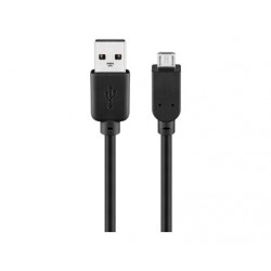 Cordon USB A mâle - micro-USB B mâle (1,8m)