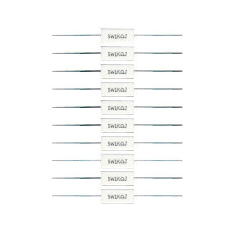 Lot de 10 résistances cémentées 5W