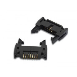 CC080 CONNECTEUR HE 2.54mm DROIT - 14 BROCHES