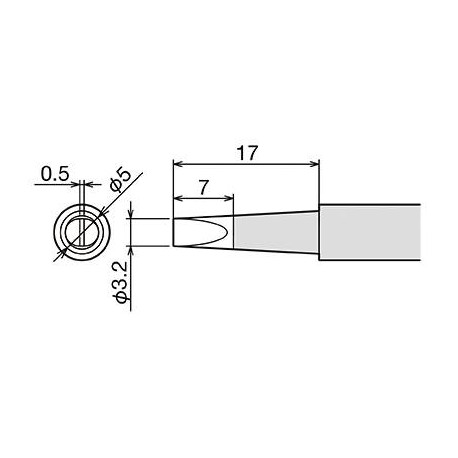 Panne 3,2mm pour fer CXR41