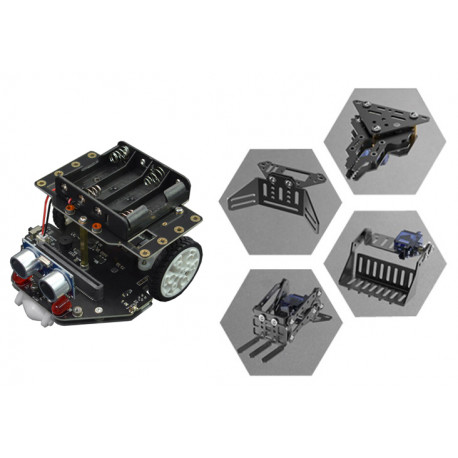 Robot micro:Maqueen Plus V2 avec micro:Maqueen Mechanic