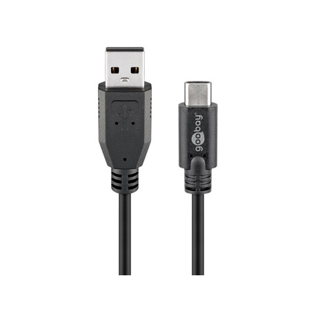 USB A mâle vers USB-C mâle (50 cm)