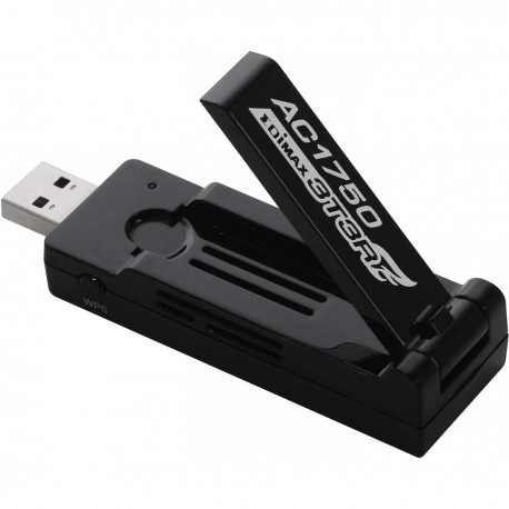 AC1750 Adaptateur Wi-Fi USB 3.0 double bande avec antenne réglable à 180 degrés Noir  - 1