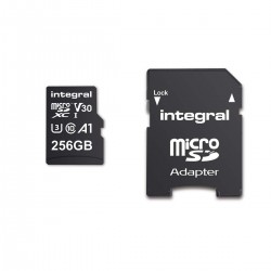 Carte mémoire microSDHC/XC V30 UHS-I U3 haute vitesse de 256 GB