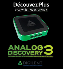 Oscilloscope et Analyseur logique Analog Discovery 3